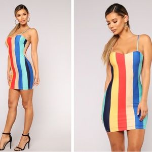 On Your Mind Striped Dress